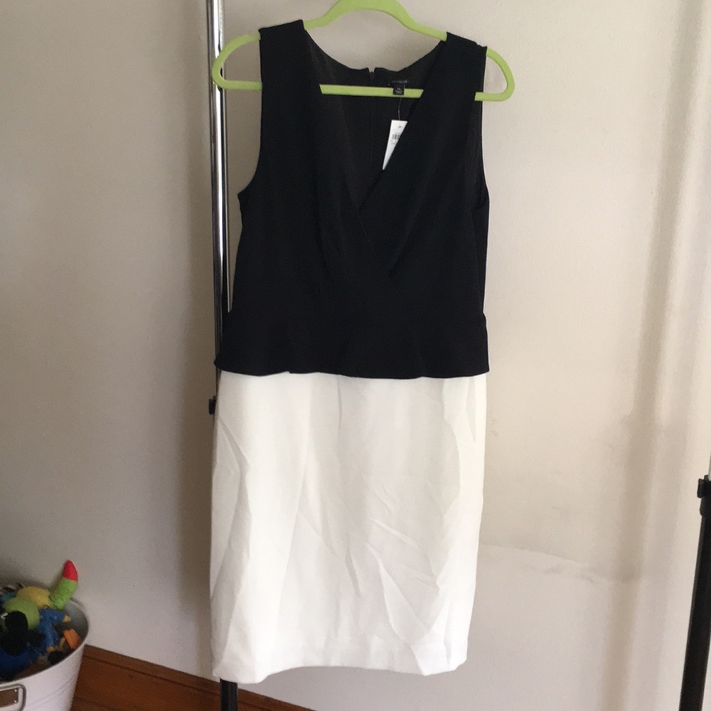 Ann Taylor Black White Peplum 14 wedding